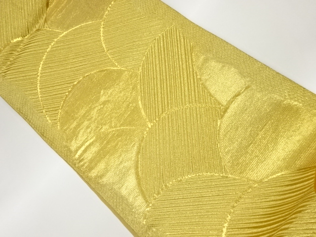 青海波に縞模様織出し袋帯